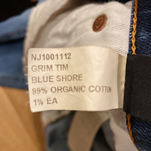 Nudie jeans / NJ1001112 GRIM TIM BLUE SHORE / W29 L32 - Picture 8 of 10